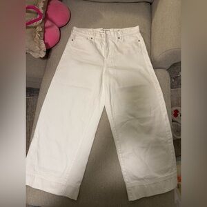 Banana Republic White Wide Leg Jeans